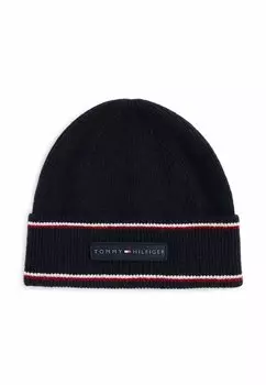 Шапка Tommy Hilfiger, темно-синий