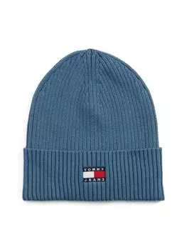 Шапка Tommy Jeans Beanie Heritage, цвет navy/opal