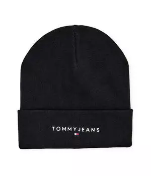 Шапка Tommy Jeans с линейным логотипом, черный