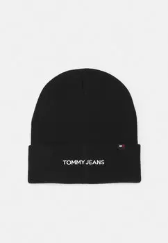 Шапка Tommy Jeans ШАПКА LINEAR LOGO UNISEX, черный