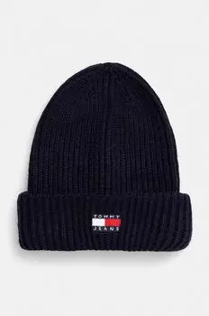 Шапка Tommy Jeans, темно-синий