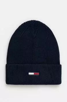 Шапка Tommy Jeans, темно-синий