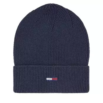 Шапка Tommy Jeans TjwFlag Beanie, темно-синий