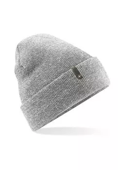 Шапка TURN UP Be Famous, цвет heather grey