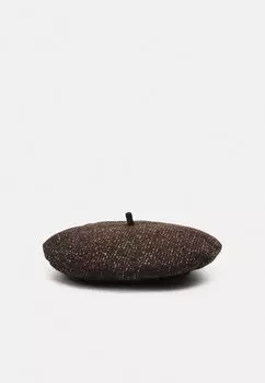 Шапка Tweed Beret Sensi Studio, цвет brown tweed