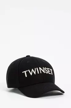 Шапка Twinset с козырьком для мальчиков и девочек, черный