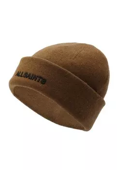 Шапка UNDERGROUND EMBROIDERD LOGO AllSaints, цвет medium beige