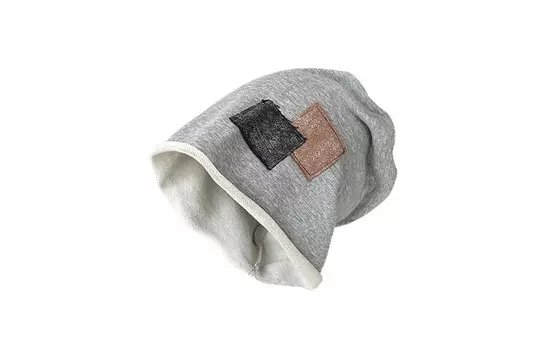 Шапка унисекс Daisy Beauty, DB-DWC1009-AD (серый + карамель + подарочная коробка)