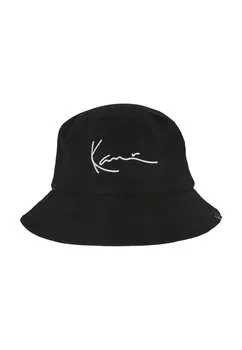 Шапка Unisex Signature Essential Bucket Karl Kani, черная