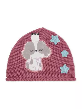 Шапка детская United Colors Of Benetton с аппликацией, розовый