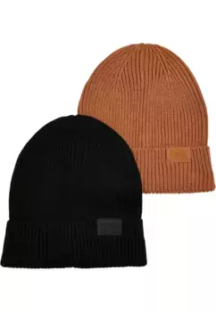 Шапка URBAN CLASSICS " Urban Classics Unisex Acrylic Beanie 2-Pack" (1 шт.), черный