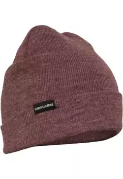 Шапка URBAN CLASSICS " Urban Classics Unisex Basic Flap Beanie" (1 шт.), бордовый