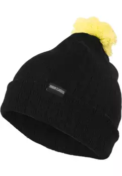 Шапка URBAN CLASSICS " Urban Classics Unisex Neon Contrast Bobble Beanie" (1 шт.), желтый