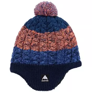 Шапка - Ушанка для малышей Burton с подкладкой из флиса, синий