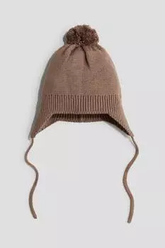Шапка-Ушанка H&M, коричневый