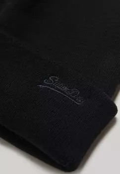 Шапка Vintage Logo Superdry, черная