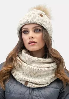 Шапка Vivisence, кремовый