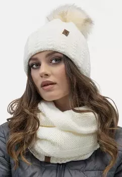 Шапка Vivisence, молочный