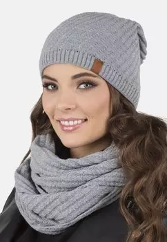 Шапка Vivisence, светло-серый