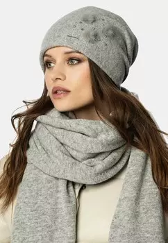 Шапка Vivisence, светло-серый