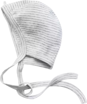 Шапка в полоску белая серый размер 38/39 10шт ALANA