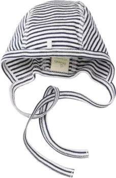 Шапка в полоску белая синий размер 38/39 10шт ALANA