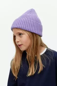 Шапка в рубчик Arket, фиолетовый