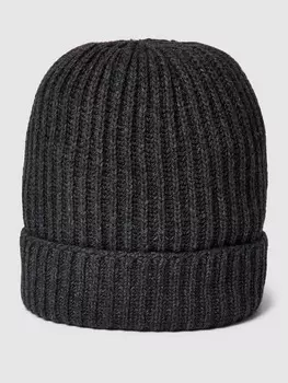 Шапка в рубчик, модель Carlo Cinque, антрацит