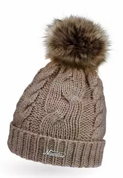 Шапка WARME WINTER BOMMEL ZOPFMUSTER GEFT Neverless, цвет dunkelbeige