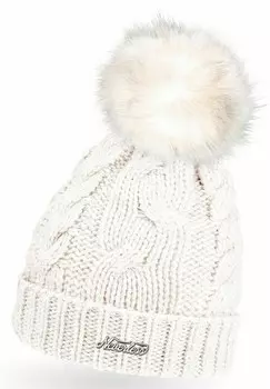 Шапка WARME WINTER BOMMEL ZOPFMUSTER GEFT Neverless, кремовый
