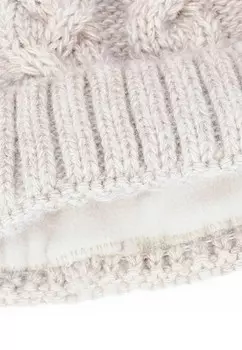 Шапка WARME WINTER BOMMEL ZOPFMUSTER GEFT Neverless, бежевый