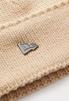 Шапка WIDE CUFF BEANIE UNISEX New Era, бежевый