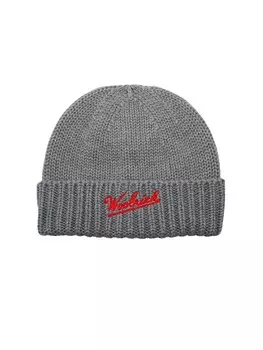 Шапка Woolrich Beanie, пятнистый серый