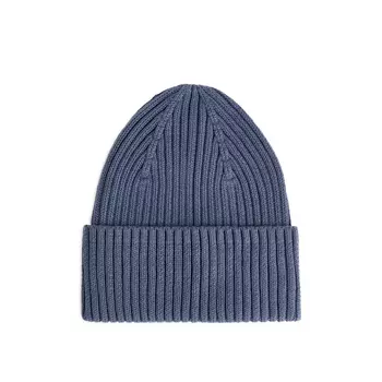 Шапка вязаная Arket в рубчик, бежевый