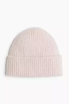 Шапка вязаная резинкой H&M, розовый