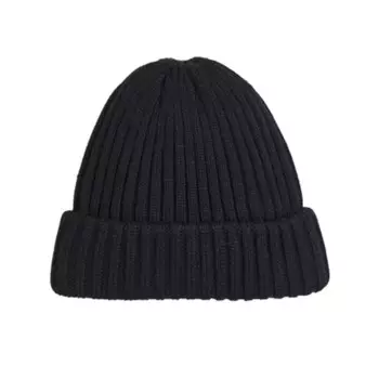 Шапка вязаная в рубчик H&M Rib-knit, черный