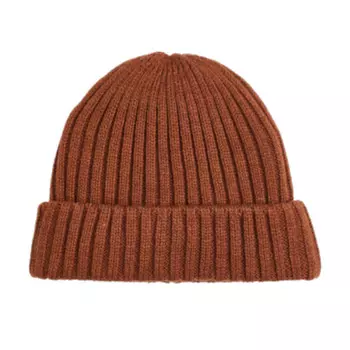 Шапка вязаная в рубчик H&amp;M Rib-knit, коричневый