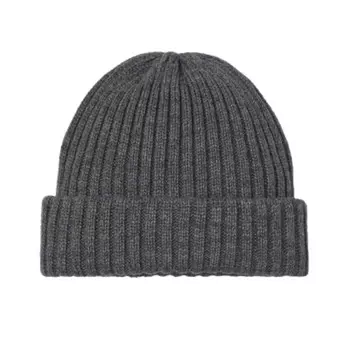 Шапка вязаная в рубчик H&amp;M Rib-knit, темно-серый