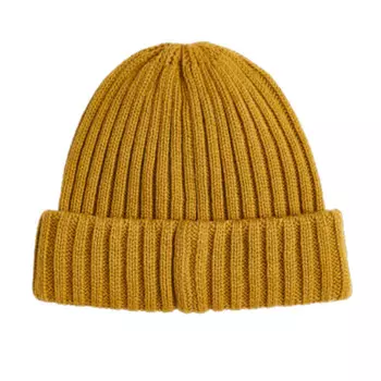Шапка вязаная в рубчик H&amp;M Rib-knit, темно-желтый