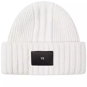 Шапка Y-3 Knit Beanie, светло-кремовый