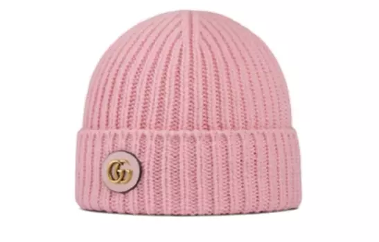 Шапка женская Gucci Double G, розовый