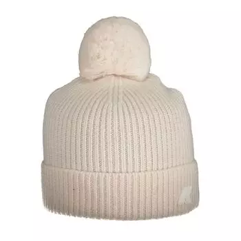 Шапка женская из розовой шерсти K-Way