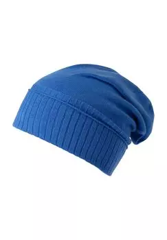 Шапка женская, с ребристой манжетой Adagio, синий