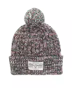 Шапки с помпонами косой вязки Golden Goose, мультиколор