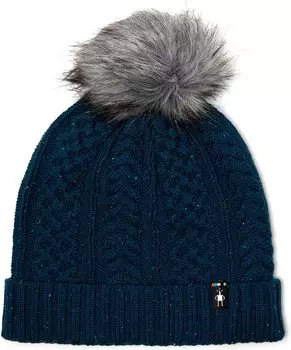 Шапочка для девочек в домике Smartwool, цвет Twilight Blue Donegal