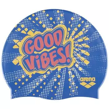 Шапочка для плавания ARENA PRINT JUNIOR FOR POOL, красочный / желтый