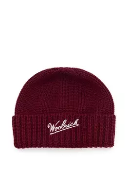 Шапочка из натуральной шерсти Woolrich, красный