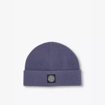Шапочка из шерсти Stone Island Stone Island, синий