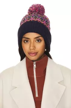 Шапочка-Помпон «фёр-айл» от first frost Free People, синий