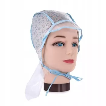 Шапочка Ponik's с накидкой для окрашивания мелирование балаяж 5 шт + крючок 1 шт + кисточка Poniks